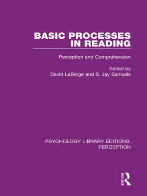 cover image of Basic Processes in Reading